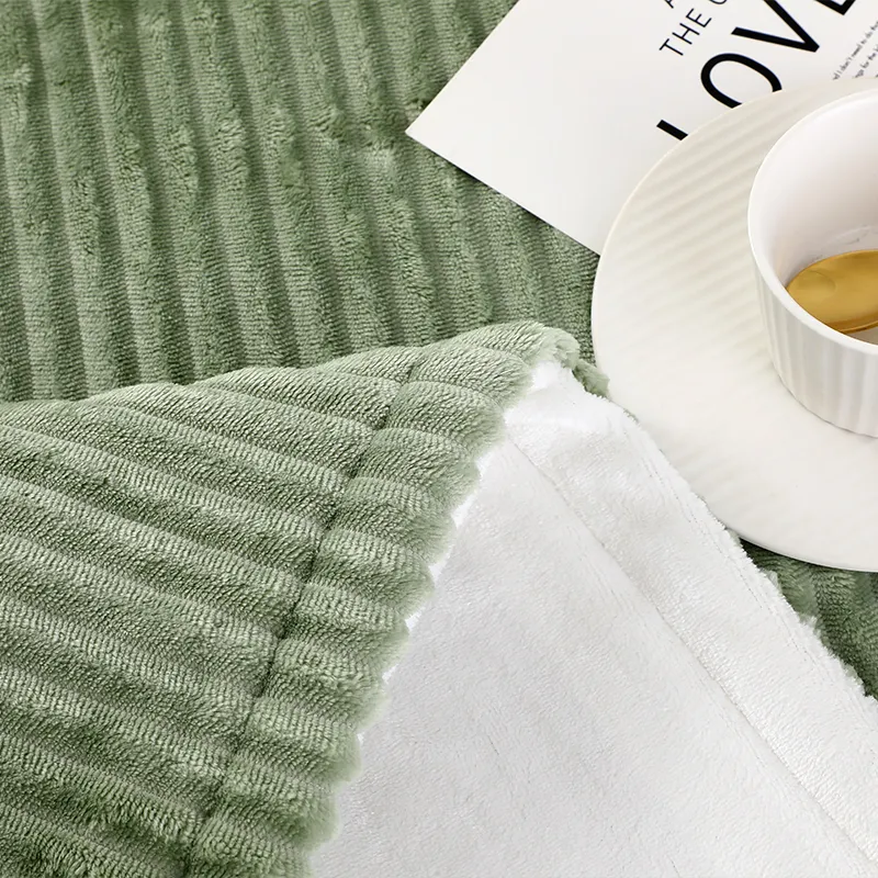 ribbed throw blanket