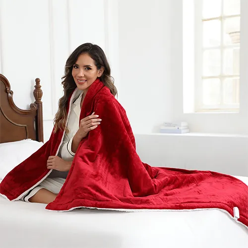 Manta de flanela Sherpa elétrica